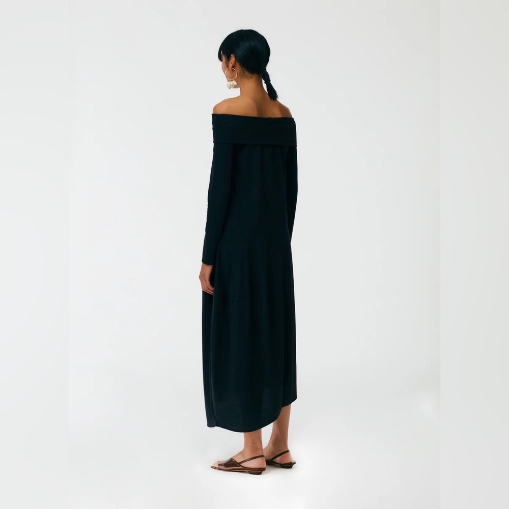 Tibi / Off The Shoulder T-Shirt Dress Black size 2 - Picture 9 of 12